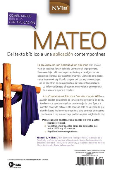 Produktbild: El Comentario B&iquest;&iquest;blico Con Aplicaci&iquest;&iquest;n NVI Mateo