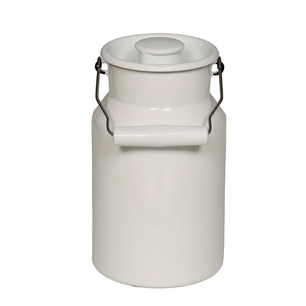 Riess Milchkanne mit Deckel PASTELL WEISS