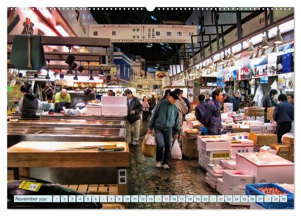 Produktbild: Tokio - Hightech und Menschenmassen (hochwertiger Premium Wandkalender 2026 DIN A2 quer), Kunstdruck in Hochglanz