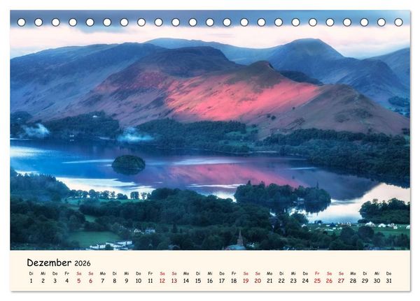 Produktbild: Lake District England (Tischkalender 2026 DIN A5 quer), CALVENDO Monatskalender
