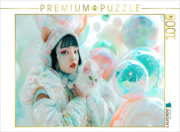 Produktbild: CALVENDO Puzzle Figuren in einer bunten Welt im Anime-Stil | 1000 Teile Lege-Gr&ouml;&szlig;e 64x48cm Foto-Puzzle f&uuml;r gl&uuml;ckliche Stunden