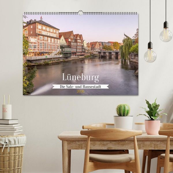 Produktbild: L&uuml;neburg - Die Salz- und Hansestadt (Wandkalender 2026 DIN A2 quer), CALVENDO Monatskalender