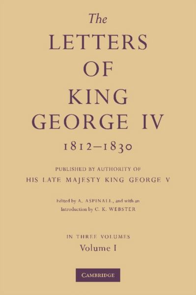 Produktbild: Letters Of King George Iv 1812