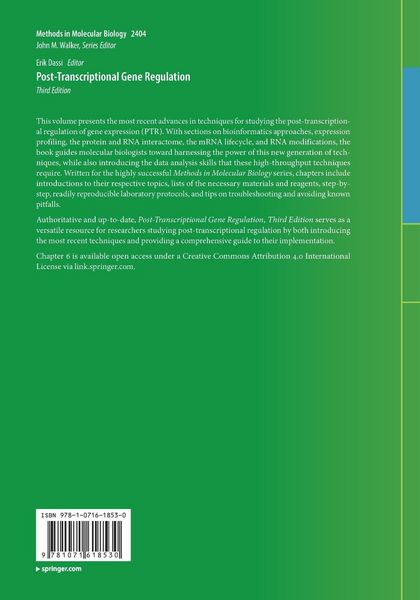 Produktbild: Post-Transcriptional Gene Regulation