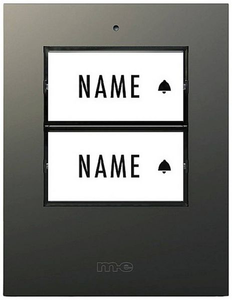 Produktbild: M-e modern-electronics 41305 Funkklingel Sender beleuchtet, mit Namensschild