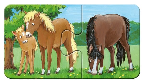Produktbild: Puzzle Ravensburger Tierfamilien auf dem Bauernhof 9 X 2 Teile