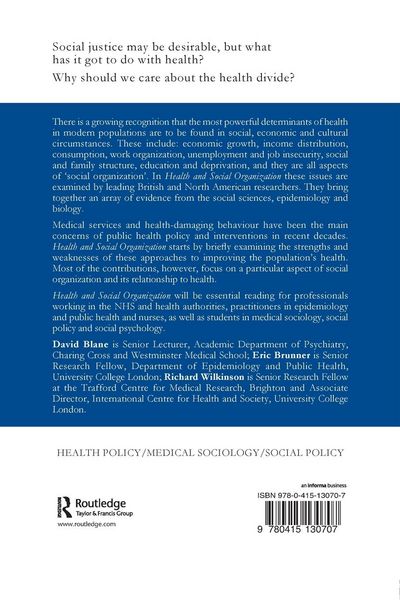 Produktbild: Health and Social Organization