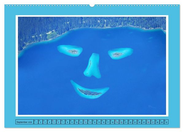 Produktbild: L&auml;cheln in Landschaften (hochwertiger Premium Wandkalender 2026 DIN A2 quer), Kunstdruck in Hochglanz