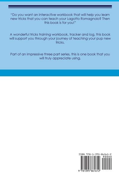 Produktbild: Lagotto Romagnolo Tricks Training Lagotto Romagnolo Tricks & Games Training Tracker & Workbook. Includes