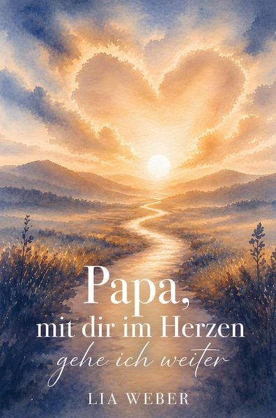 Produktbild: Papa, mit dir im Herzen gehe ich weiter - Ein Begleiter zum Erinnern, Trauern und behutsam Weitergehen