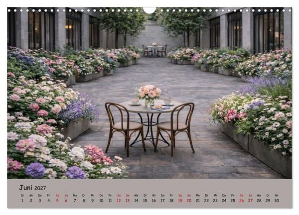 Produktbild: Urbane Oasen - Wo die Stadt aufblüht (Wandkalender 2027 DIN A3 quer), CALVENDO Monatskalender