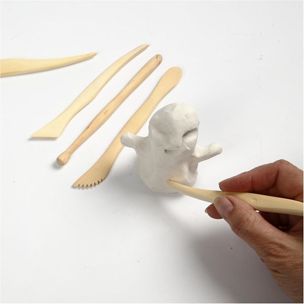 Produktbild: Creativ Company Modellierholz-Set, L 15 cm, 6 Stk