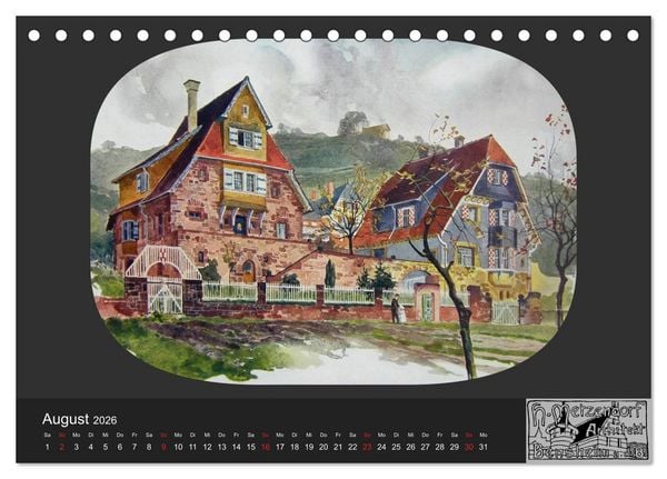 Produktbild: Lebensr&auml;ume um 1900 (Tischkalender 2026 DIN A5 quer), CALVENDO Monatskalender