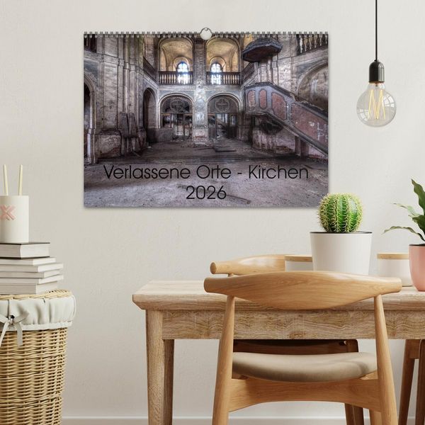 Produktbild: Verlassene Ort - Kirchen (Wandkalender 2026 DIN A3 quer), CALVENDO Monatskalender