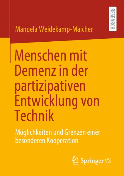 Produktbild: Menschen mit Demenz in der partizipativen Entwicklung von Technik