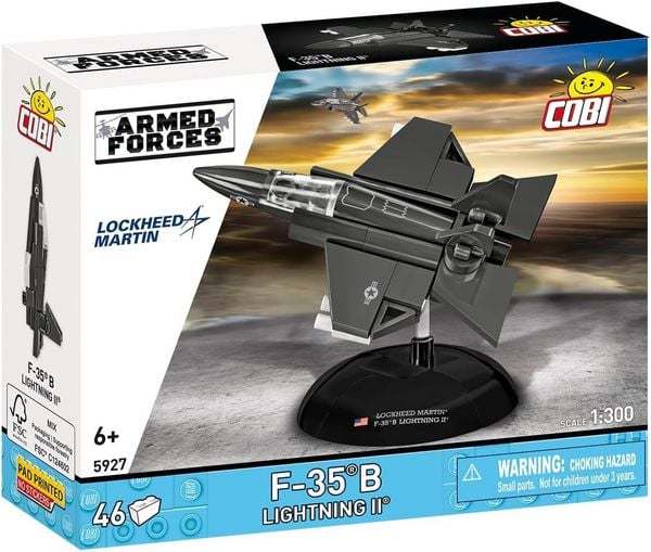 COBI Armed Forces 5927 - F-35B Lightning II, Lockheed Martin, Bausatz 1:300, 46 Klemmbausteine