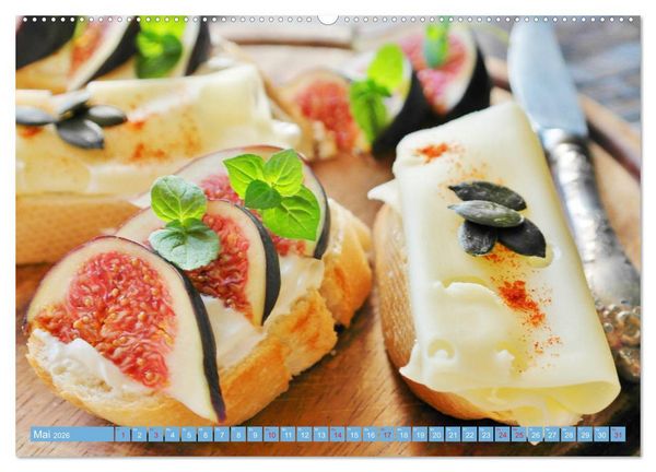 Produktbild: Brotzeit. Z&uuml;nftige Schmankerl der bayerischen Kultur (hochwertiger Premium Wandkalender 2026 DIN A2 quer), Kunstdruck in Hochglanz