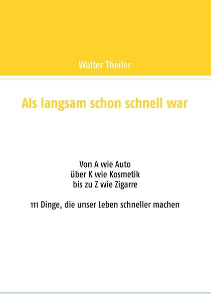 Produktbild: Als langsam schon schnell war