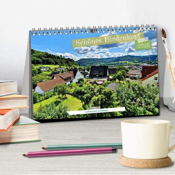 Produktbild: Sch&ouml;nes Biedenkopf Luftkurort in Hessen (Tischkalender 2026 DIN A5 quer), CALVENDO Monatskalender
