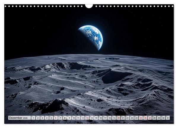 Produktbild: Kosmische Landschaften - Jenseits der Erde (Wandkalender 2026 DIN A3 quer), CALVENDO Monatskalender