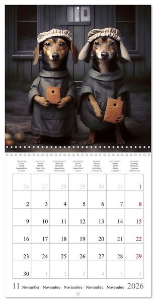 Produktbild: Fairy tale heroes with a wet nose (Wall Calendar 2026 12 &times; 12 Inch) CALVENDO 12 Month Wall Calendar