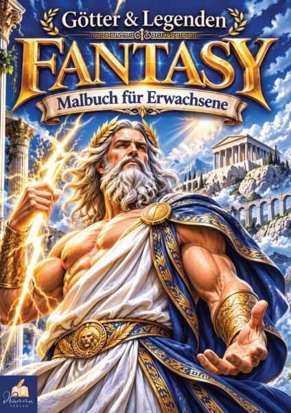 Produktbild: G&ouml;tter & Legenden &ndash; Fantasy Malbuch f&uuml;r Erwachsene mit 50 detailreichen Ausmalbildern