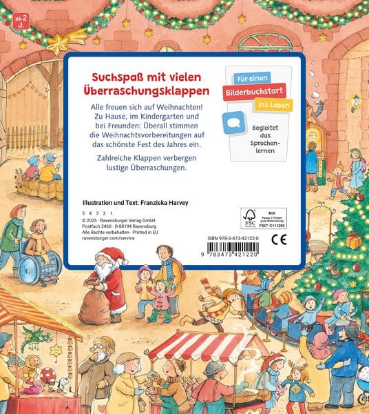 Produktbild: Mein Sachen suchen Wimmelbuch: Weihnachtszeit