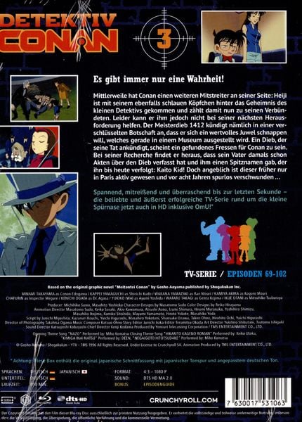 Produktbild: Detektiv Conan - Die TV-Serie - Box 3 [4 BRs]