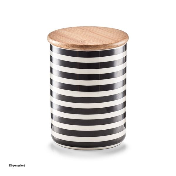 Produktbild: neuetischkultur Vorratsdose mit Bambusdeckel Stripes Vorratsdose mit Bambusdeckel Stripes