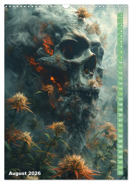 Produktbild: Rauschende Aussichten - Der ultimative Cannabis-Kalender (Wandkalender 2026 DIN A3 hoch), CALVENDO Monatskalender