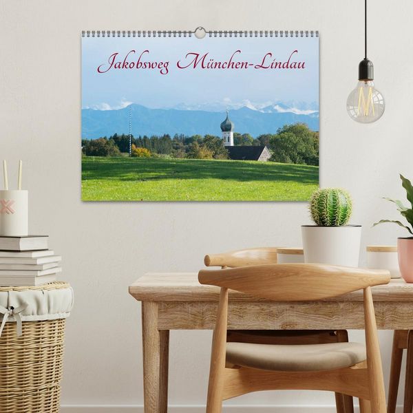 Produktbild: Jakobsweg M&uuml;nchen-Lindau (Wandkalender 2026 DIN A3 quer), CALVENDO Monatskalender
