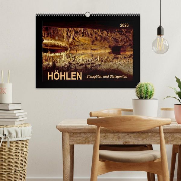 Produktbild: H&ouml;hlen, Stalaktiten und Stalagmiten (Wandkalender 2026 DIN A3 quer), CALVENDO Monatskalender