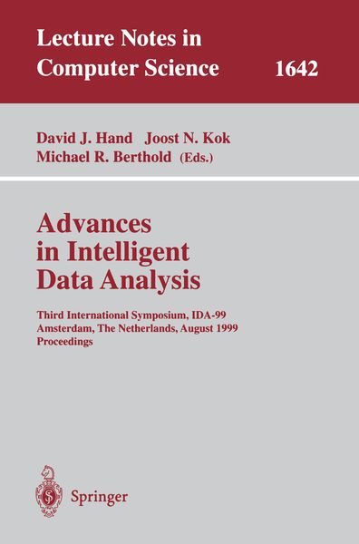 Produktbild: Advances in Intelligent Data Analysis