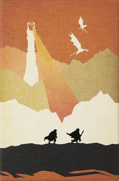 Produktbild: Moleskine Der Herr der Ringe Notizbuch Frodo Sam limitierte Ausgabe, L/A5, liniert, fester Einband, mit Box
