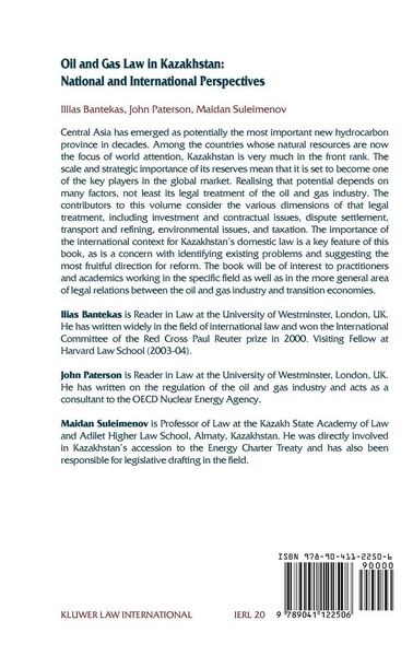Produktbild: Oil and Gas Law in Kazakhstan