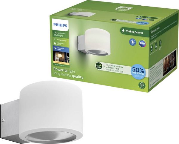 Produktbild: Philips LED Otis 929004141001 LED-Au&szlig;enwandleuchte LED 4.3W Edelstahl