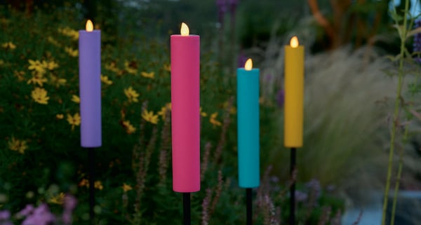 Produktbild: Blatt & Bl&uuml;te Solar-Gartenkerze