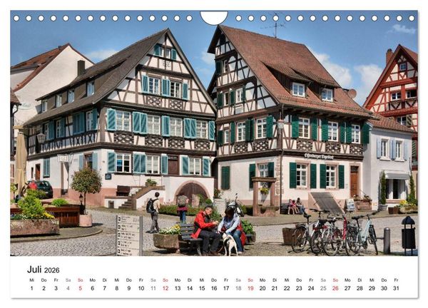 Produktbild: Gengenbach - romantisches Kleinod im Schwarzwald (Wandkalender 2026 DIN A4 quer), CALVENDO Monatskalender