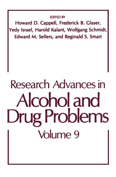 Produktbild: Research Advances in Alcohol and Drug Problems