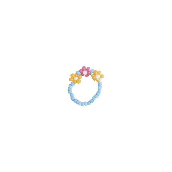 Produktbild: Bastel-Schmuckset mit farbenfrohen Perlen und Blumen f&uuml;r Kinder (6 Schmuckst&uuml;cke)
