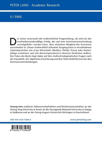 Produktbild: Das Problem der Zurechnung bei Gremiumsentscheidungen am Beispiel des &sect; 266 StGB