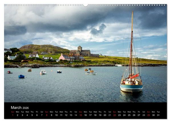 Produktbild: Iona - A Visual Pilgrimage (High Quality Premium Wall Calendar 2026 DIN A2 landscape),CALVENDO 12 Month Wall Calendar