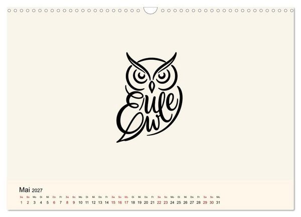 Produktbild: Buchstabentiere (Wandkalender 2027 DIN A3 quer), CALVENDO Monatskalender