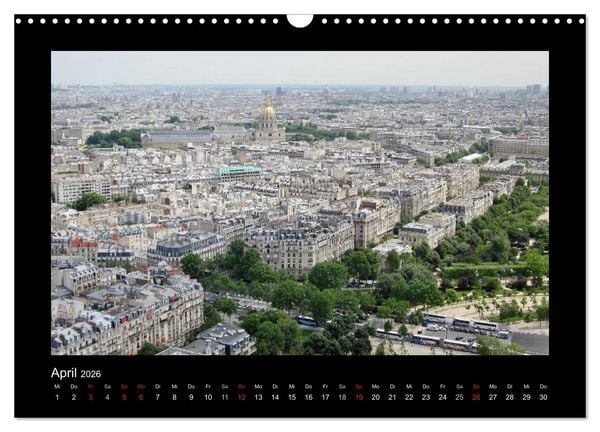 Produktbild: Paris von oben (Wandkalender 2026 DIN A3 quer), CALVENDO Monatskalender