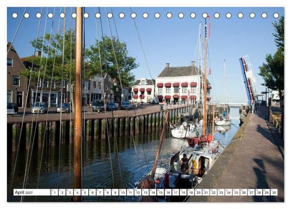 Produktbild: Hausbooturlaub Niederlande - Friesland und Groningen (Tischkalender 2027 DIN A5 quer), CALVENDO Monatskalender