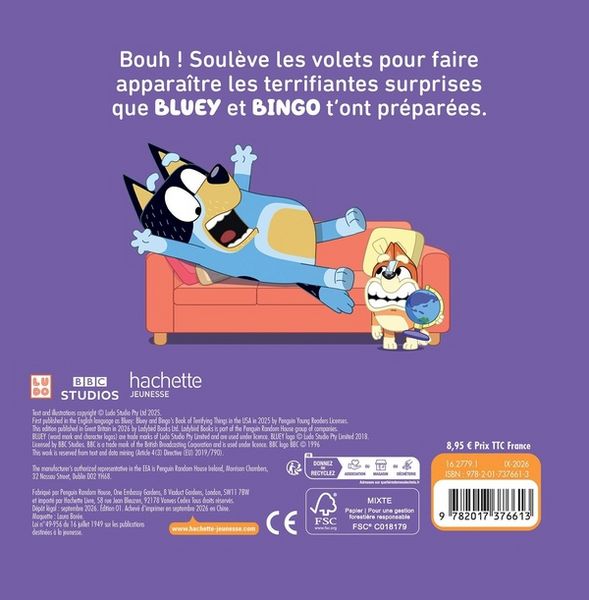 Produktbild: Bluey l effrayant livre de bluey