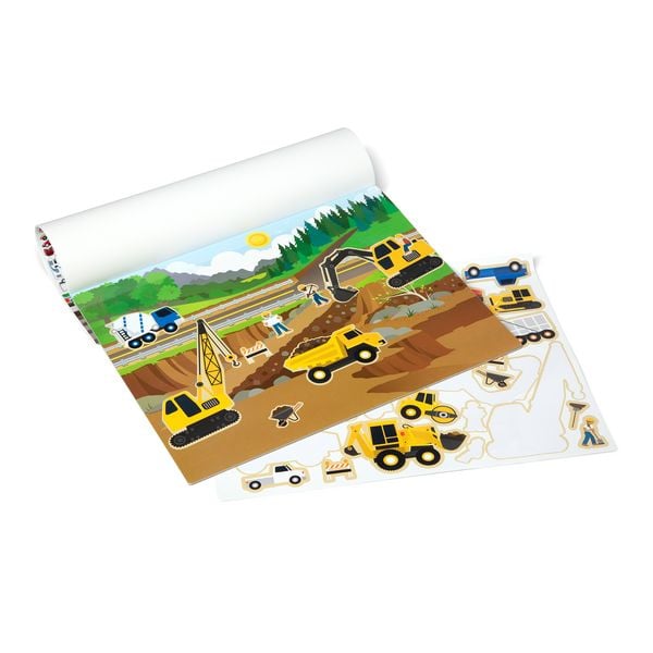 Wiederverwendbares Stickerbuch Fahrzeuge