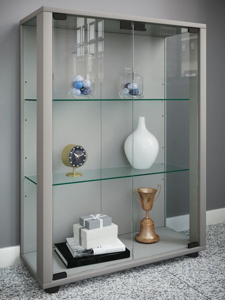 Produktbild: Holz Glas Stand Vitrine Sammelvitrine Sintalo