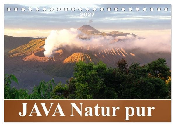 Produktbild: JAVA Natur pur (Tischkalender 2027 DIN A5 quer), CALVENDO Monatskalender