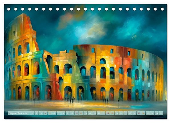 Produktbild: Visionen aus Linie und Raum (Tischkalender 2027 DIN A5 quer), CALVENDO Monatskalender